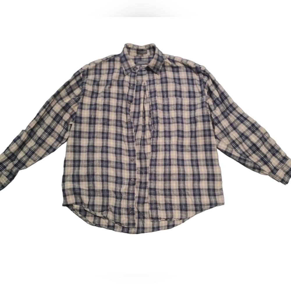 VAN HEUSEN premium flannel shacket L